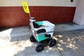 Khalif, Serve Robotics Delivery. Serve Robot Delivering Food to Customer