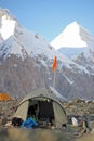 Kyrgyzstan - Khan Tengri (7,010 m) base camp Royalty Free Stock Photo