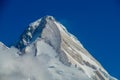 Khan Tengri peak in Tian Shan mountains Royalty Free Stock Photo