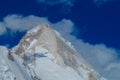 Khan Tengri peak in Tian Shan mountains Royalty Free Stock Photo