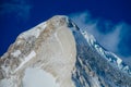 Khan Tengri peak in Tian Shan mountains Royalty Free Stock Photo