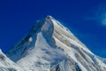 Khan Tengri peak in Tian Shan mountains Royalty Free Stock Photo