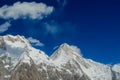 Khan Tengri peak in Tian Shan mountains Royalty Free Stock Photo