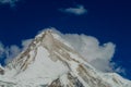 Khan Tengri peak in Tian Shan mountains Royalty Free Stock Photo