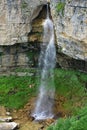 Khan waterfall, Matla plateau. Dagestan Royalty Free Stock Photo
