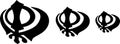 KHANDA sikh symbol, sikh religion, sikhi Royalty Free Stock Photo