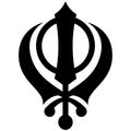 Khanda symbol Royalty Free Stock Photo