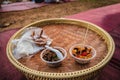 Khantoke Dinner in small market in Sapan Village At nan Thailand