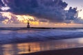 Khao Lak lighthouse at sunset, Thailand.