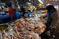 Khao Lak, Thailand - February 22, 2016: Shoppers browsing throu