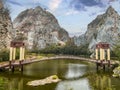 Khao Ngu Stone Park in Ratchaburi, Thailand