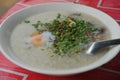 Khao piak khao boiled rice soup Royalty Free Stock Photo