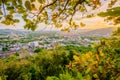 Khao Rang Viewpoint of Phuket city in sunset, Phuket province, Thailand Royalty Free Stock Photo