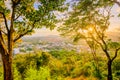 Khao Rang Viewpoint of Phuket city in sunset, Phuket province, Thailand Royalty Free Stock Photo