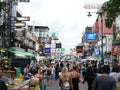 Khao San Road The popular famously described as the centre of the backpacking universe in Bangkok Royalty Free Stock Photo