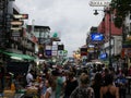 Khao San Road The popular famously described as the centre of the backpacking universe in Bangkok Royalty Free Stock Photo