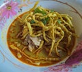 Khao Soi in a cup delicious looking You can see the ingredients