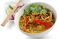 Khao soi , curry noodles , thai food Royalty Free Stock Photo