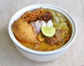 Khao soi , curry noodles Royalty Free Stock Photo