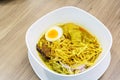 Khao soi Thai Crispy Noodle chicken curry