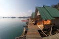 Khao Sok National Park Thailand floating houses Royalty Free Stock Photo