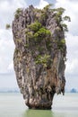 Khao Tapu rock at James Bond island, Andaman Sea, Thailand Royalty Free Stock Photo