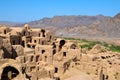 Kharanagh Ardakan Castle, ancient village near the desert city of Yazd in Iran Royalty Free Stock Photo