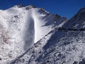 Khardung La high mountain pass 5359 m.a.s.l. in Ladakh region, India Royalty Free Stock Photo