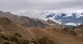 Beautiful bright sky of Khardung La Pass Highest road of The World