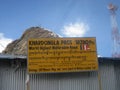 view of the Khardungla pass - world\'s highest motorable road in Ladakh, India Royalty Free Stock Photo