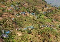 Kharikhola village, Nepalese Himalayas mountains