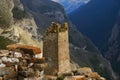 Kharkaroi Battle Tower. Chechnya. Russia