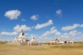 People visit Erdene Zuu monastery in Kharkhorin, Mongolia. Royalty Free Stock Photo