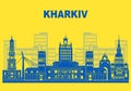 Kharkiv city skyline, Ukraine.