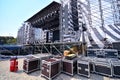 Kharkiv, Ukraine - August 22, 2019: Outdoor scene setup in a city