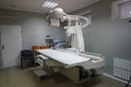 Kharkiv, Ukraine - February 2022: Regional Clinical Hospital. Old X-ray machine. X-ray room