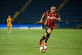 Ismaily Goncalves defender of Shakhtar Donetsk drives the ball during the Ukraine premier League Royalty Free Stock Photo