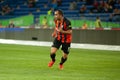 Ismaily Goncalves defender of Shakhtar Donetsk drives the ball during the Ukraine premier League Royalty Free Stock Photo