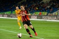 Ismaily Goncalves defender of Shakhtar Donetsk drives the ball during the Ukraine premier League Royalty Free Stock Photo