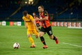 Ismaily Goncalves defender of Shakhtar Donetsk drives the ball during the Ukraine premier League Royalty Free Stock Photo