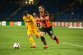 Ismaily Goncalves defender of Shakhtar Donetsk drives the ball during the Ukraine premier League Royalty Free Stock Photo