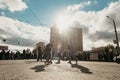 Construction blasting works on demolition of architectural heritage - Kharkov elevator