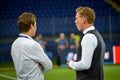 KHARKIV, UKRAINE - SEPTEMBER 19, 2018: Coach Julian Nagelsmann d