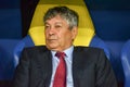 KHARKIV, UKRAINE - September 02, 2017: Coach Mircea Lucescu during the FIFA World Cup 2018 qualifying game of Ukraine national te