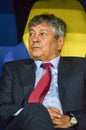 KHARKIV, UKRAINE - September 02, 2017: Coach Mircea Lucescu during the FIFA World Cup 2018 qualifying game of Ukraine against