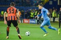 KHARKIV, UKRAINE - September 13, 2017: Jose Callejon (R) during