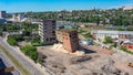 Kharkiv, Ukraine: undermining of old abandoned building Royalty Free Stock Photo