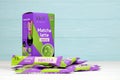 KHARKOV, UKRAINE - DECEMBER 28, 2020: Pack of TET Matcha latte vanilla tea sticks. True english tea manufactured by Sun Generation