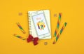 Kharkov, Ukraine - February 5, 2021: creative background of Etsy application on Apple smartphone,e-commerce site of handmade