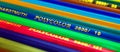 Kharkov, Ukraine - June 15, 2021: Koh-I-Noor Polycolor colorful drawing pencils with logo, banner